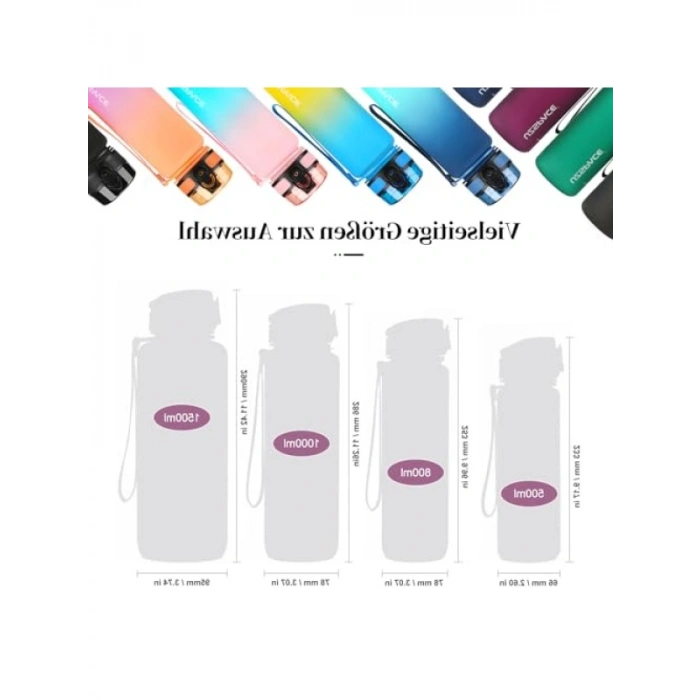 1000 Ml Tritan Matara, Zaman İşaretli ve Sızdırmaz