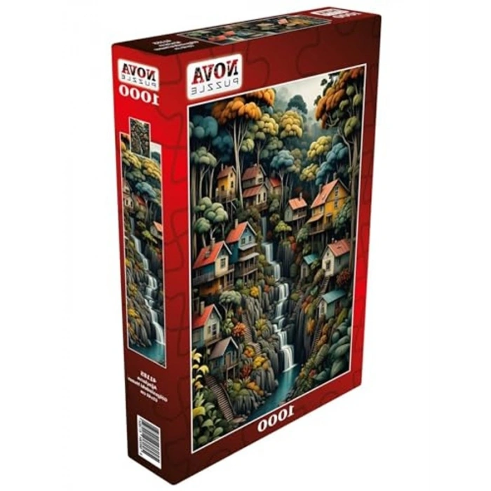 1000 Parça Ağaçların Gölgesinde Huzur Temalı Puzzle