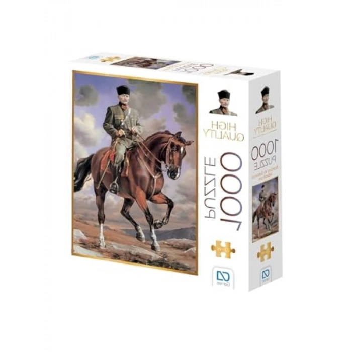 1000 Parça Atatürk ve Atı Puzzle - 48x68 cm