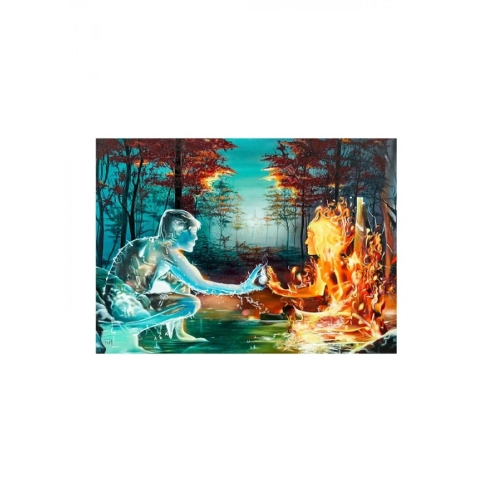 1000 Parça Ateş ve Su Puzzle - Tüm Seviyeler