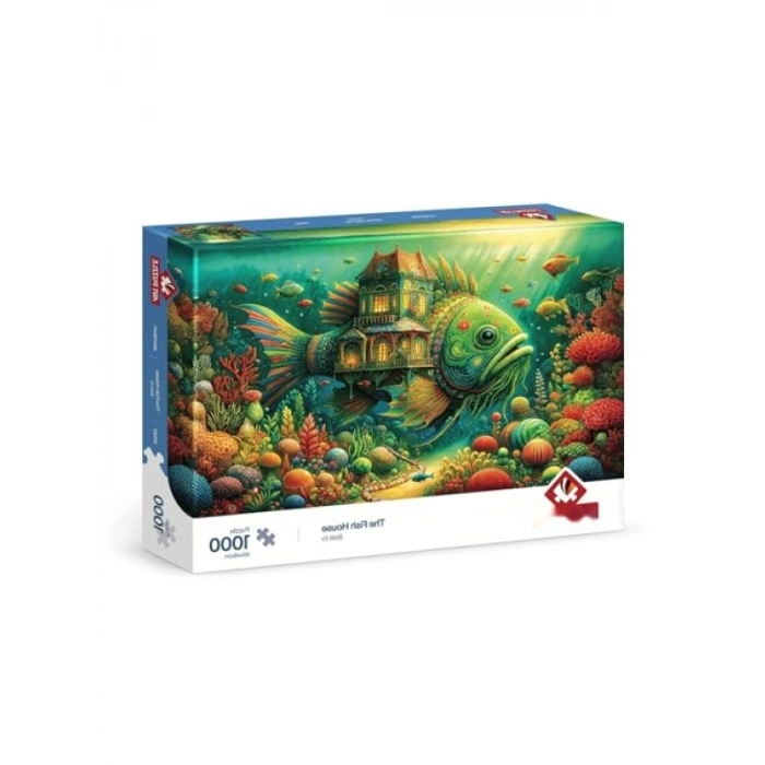 1000 Parça Balık Ev Puzzle 68 x 48 cm