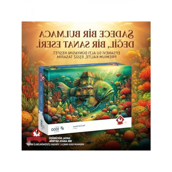 1000 Parça Balık Ev Puzzle 68 x 48 cm