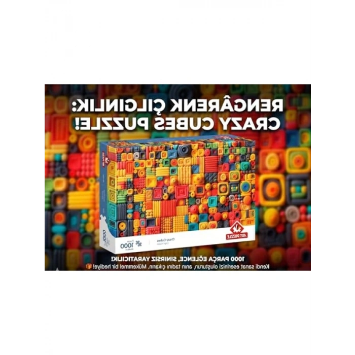 1000 Parça Çılgın Küpler Yapboz