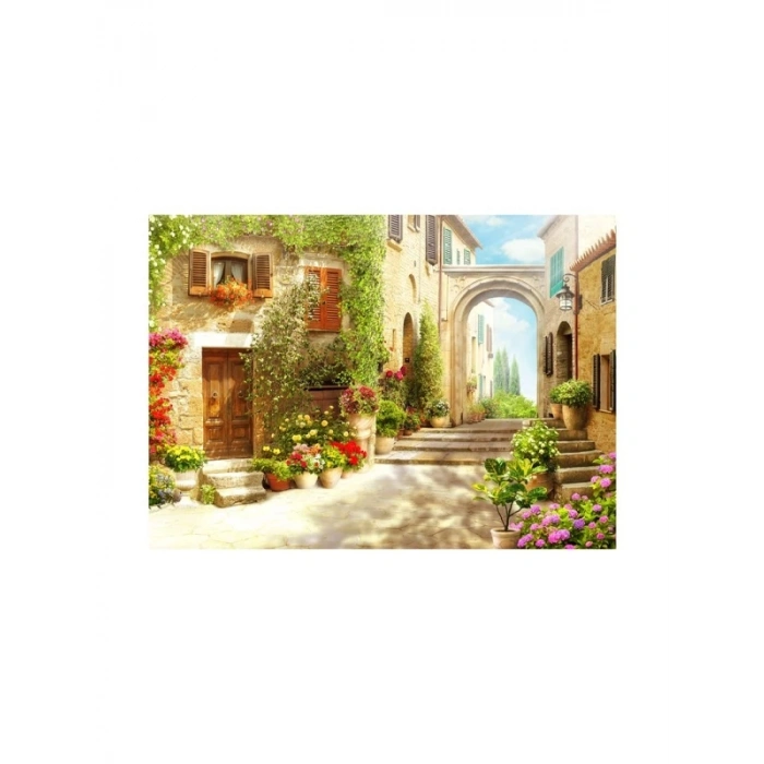 1000 Parça Eğlenceli Eski Sokak Puzzle Seti