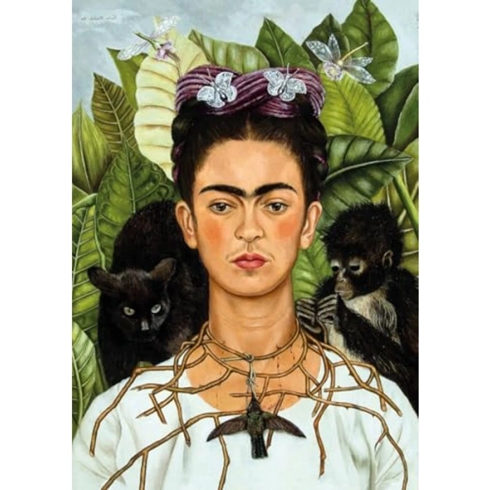 1000 Parça Frida Kahlo Temalı Puzzle, Kendi Portresi Tasarımı