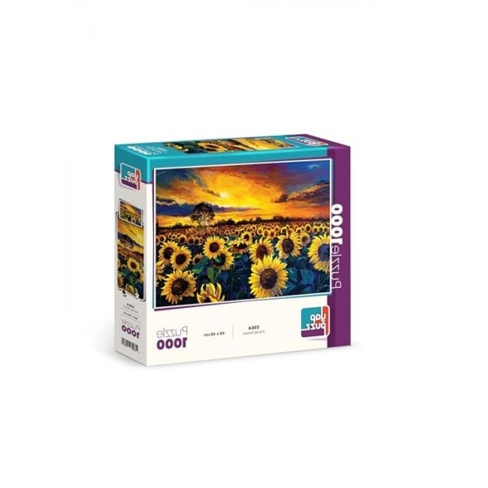 1000 Parça Güneş Hasatı Temalı Puzzle, Eğlenceli Zihin Geliştirme