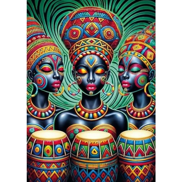 1000 Parça Kabile Ritmi Puzzle - Yüksek Zorluk Seviyesi