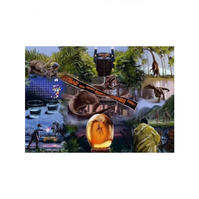 1000 Parça Kaliteli Jurassic Park Puzzle