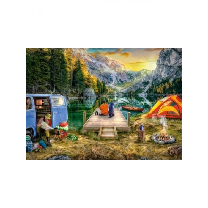 1000 Parça Kamp Temalı Yapboz