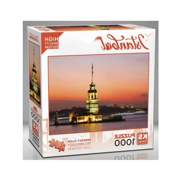 1000 Parça Kız Kulesi ve Gün Batımı Yapboz
