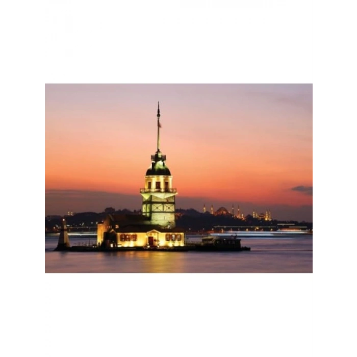1000 Parça Kız Kulesi ve Gün Batımı Yapboz