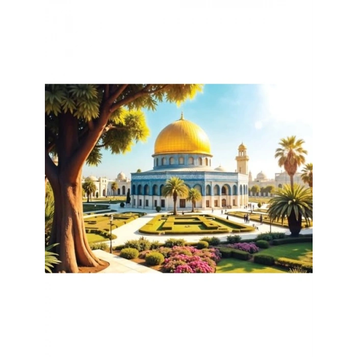 1000 Parça Mescid-i Aksa Temalı Puzzle