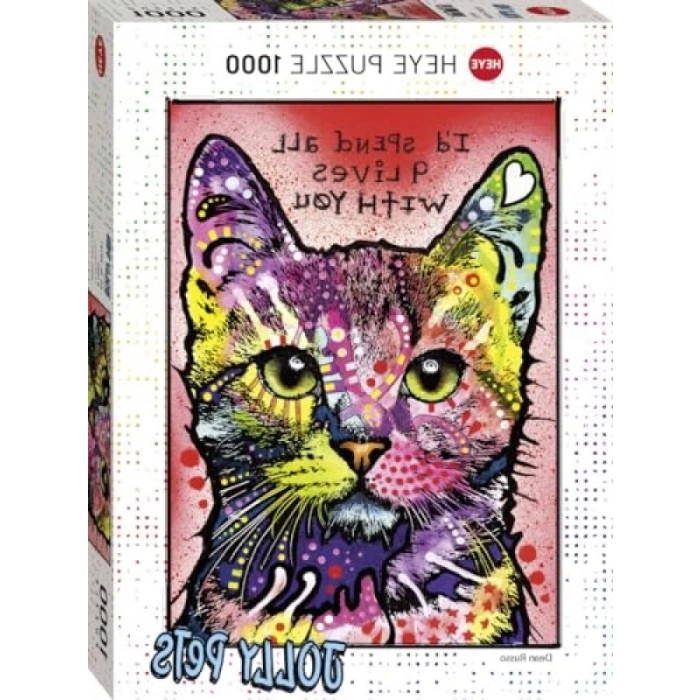 1000 Parça Modern Sanat ve Hayvan Temalı Puzzle