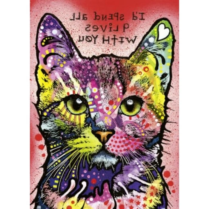 1000 Parça Modern Sanat ve Hayvan Temalı Puzzle