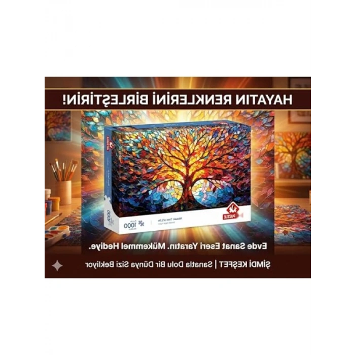 1000 Parça Mozaik Hayat Ağacı Puzzle