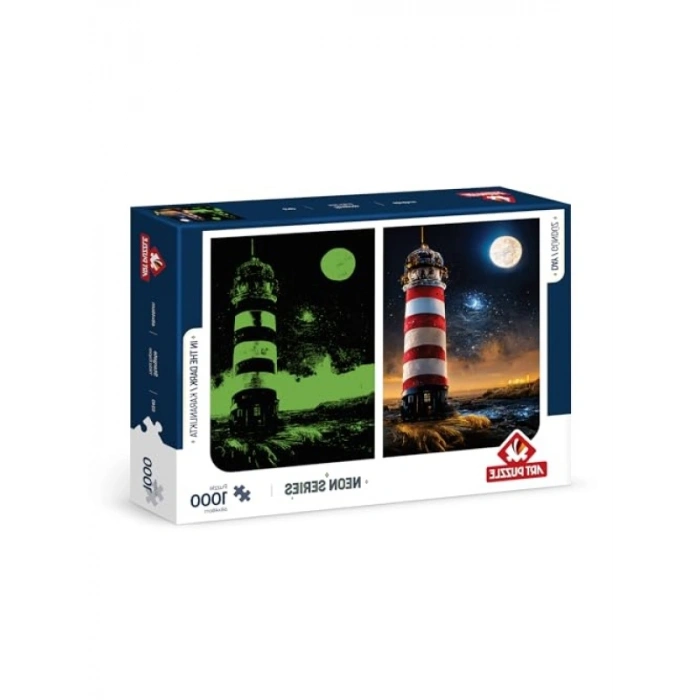 1000 Parça Neon Yıldız Kapısı Puzzle - Gece Parlayan Tasarım