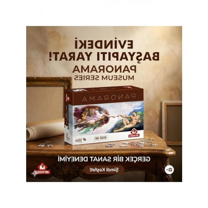 1000 Parça Panorama Sanat Puzzle - Ademin Yaratılışı