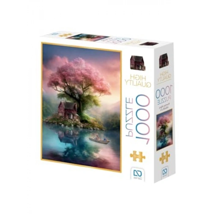 1000 Parça Pembe Ağaç Profesyonel Puzzle