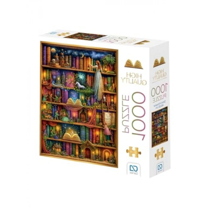 1000 Parça Profesyonel Hobi Puzzle - Sihirli Kitaplar