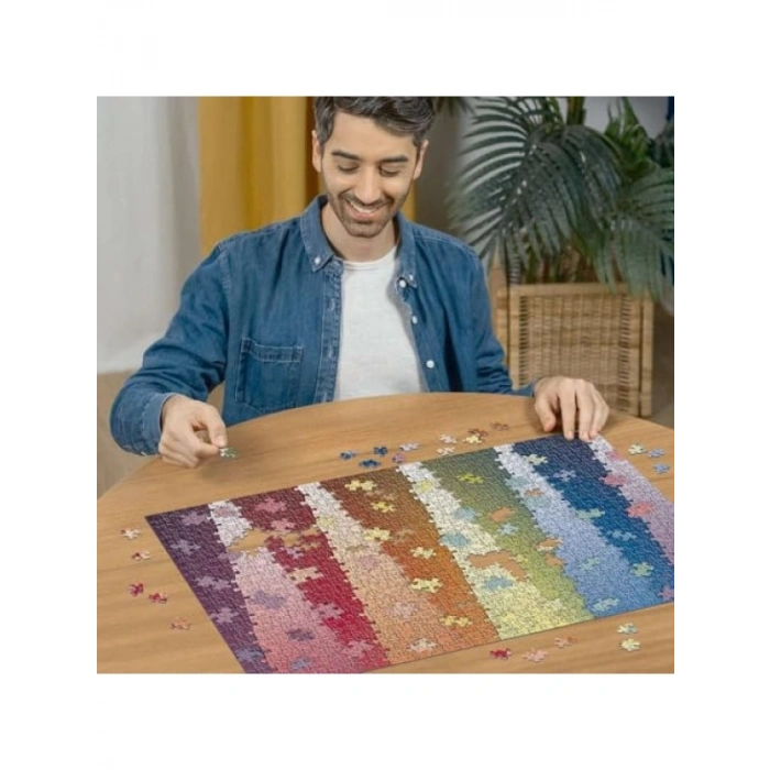 1000 Parça Renkli Puzzle ile Zeka Geliştirme