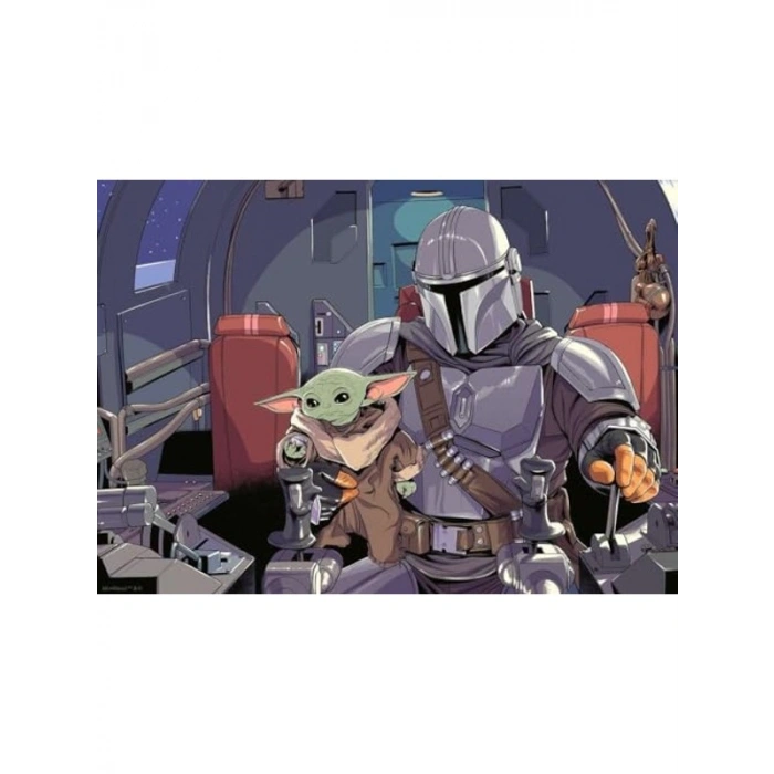 1000 Parça Star Wars Temalı Zorlu Yapboz, Mandalorian