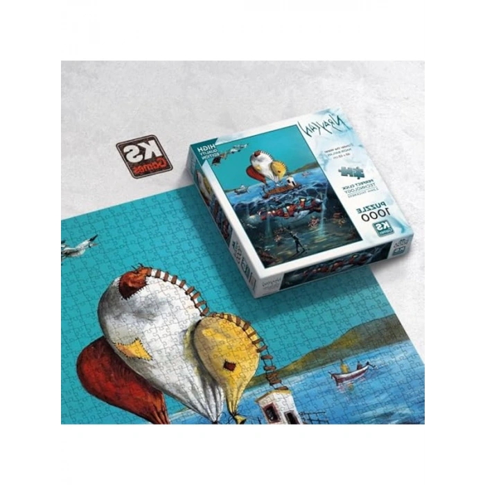 1000 Parça Su Altı Temalı Puzzle, Eğlenceli Zeka Geliştirici Oyun