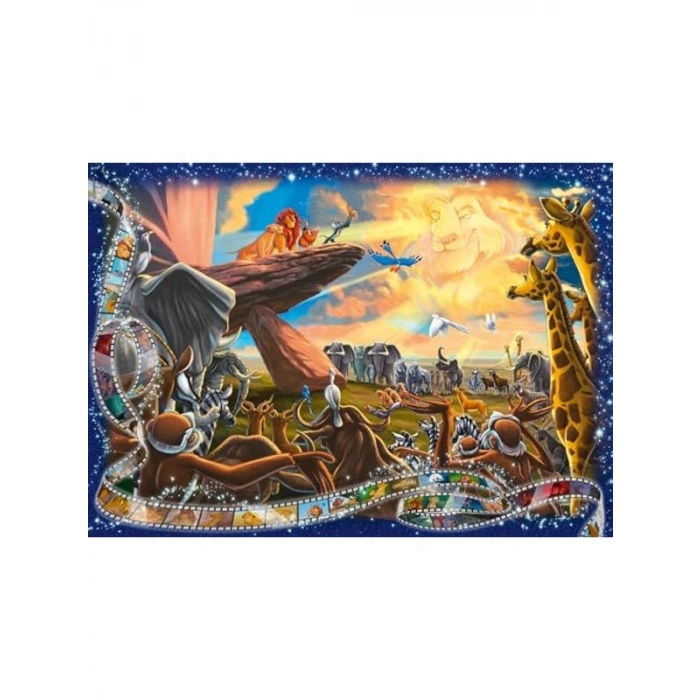 1000 Parçalı Aslan Kral Temalı Eğlenceli Puzzle