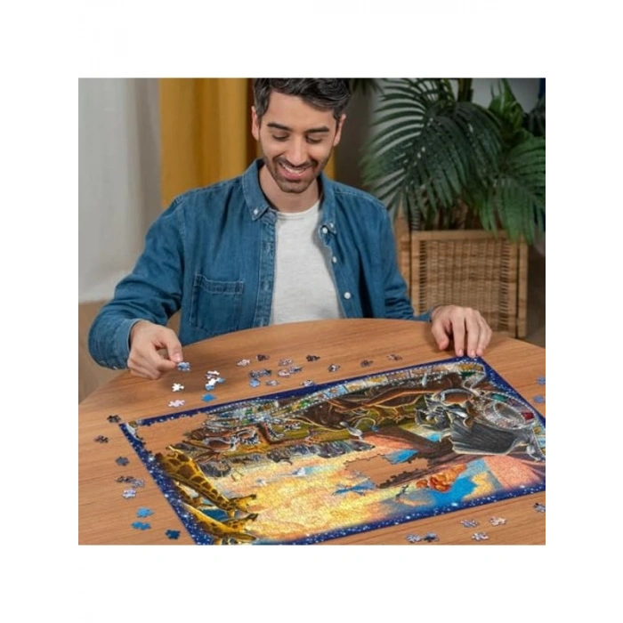 1000 Parçalı Aslan Kral Temalı Eğlenceli Puzzle