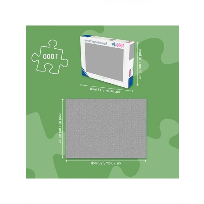 1000 Parçalı Çakmaktaşlar Temalı Puzzle, Eğlenceli Zihin Oyunu