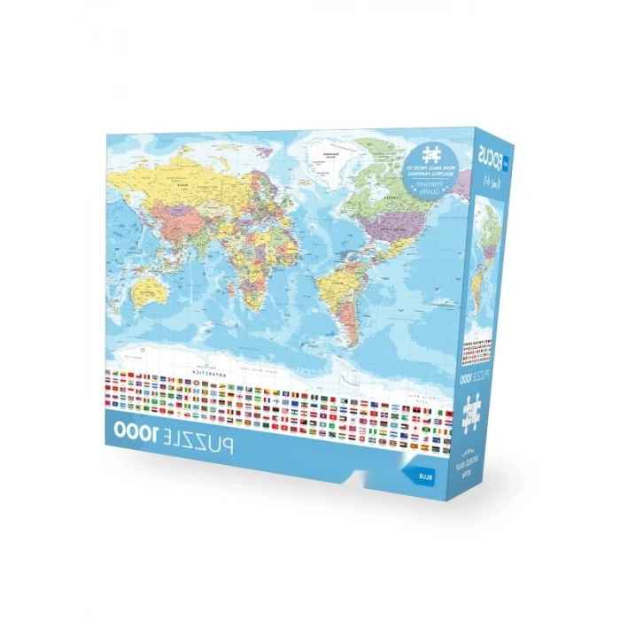 1000 Parçalı Dünya Haritası Bulmacası