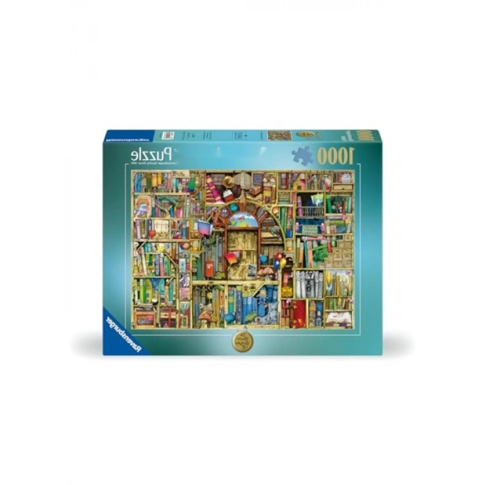 1000 Parçalı Eğlenceli Puzzle Kitapçı Teması