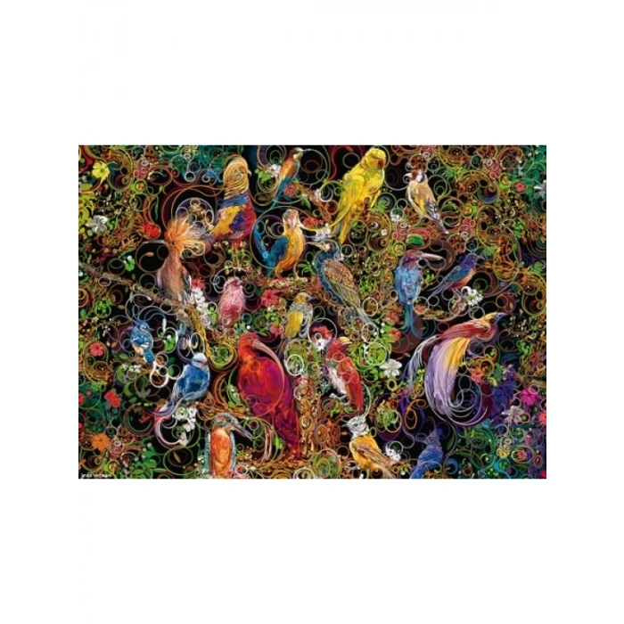 1000 Parçalı Kuşlar Temalı Puzzle Seti