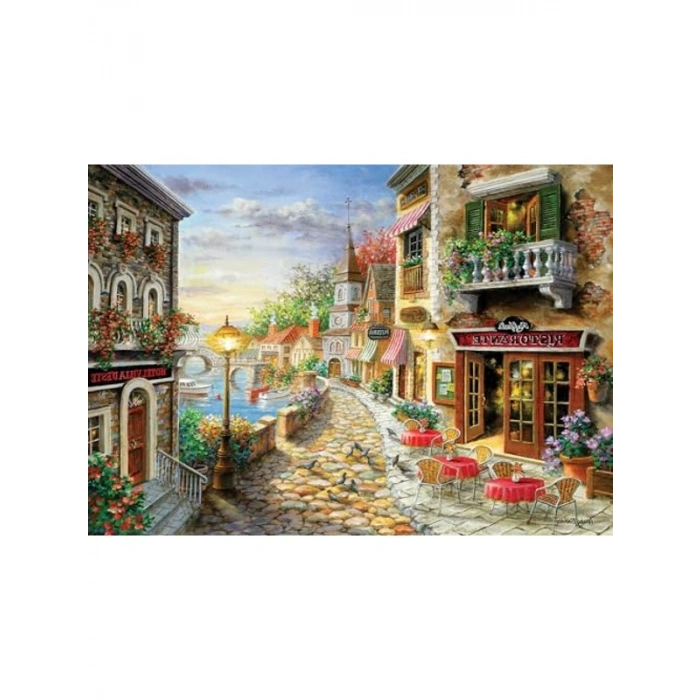1000 Parçalı Yemeğe Davet Temalı Puzzle Seti