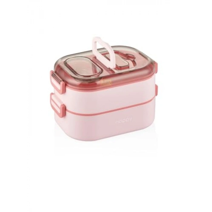 1000ml İki Katlı Çelik Sefer Tası - 3 Bölmeli