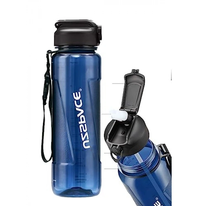 1000ml Tritan Su Matarası - PİPETLİ ve Kullanışlı