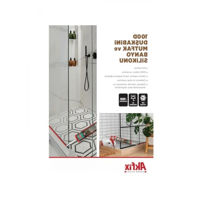 100D Şeffaf Duş Kabini Mutfak ve Banyo Silikonu