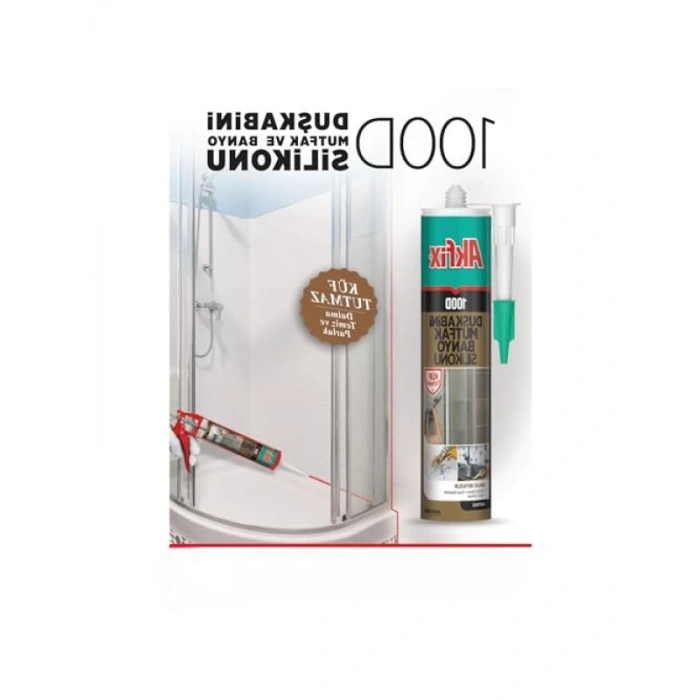 100D Şeffaf Duş Kabini Mutfak ve Banyo Silikonu