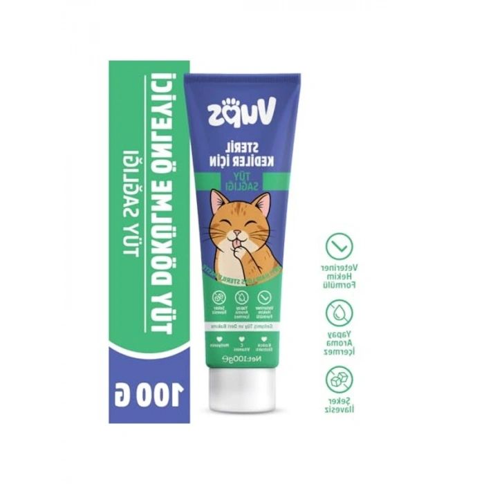 100g Tüy Dökülme Engelleyici Kedi Malt Macunu, Doğal İçerik