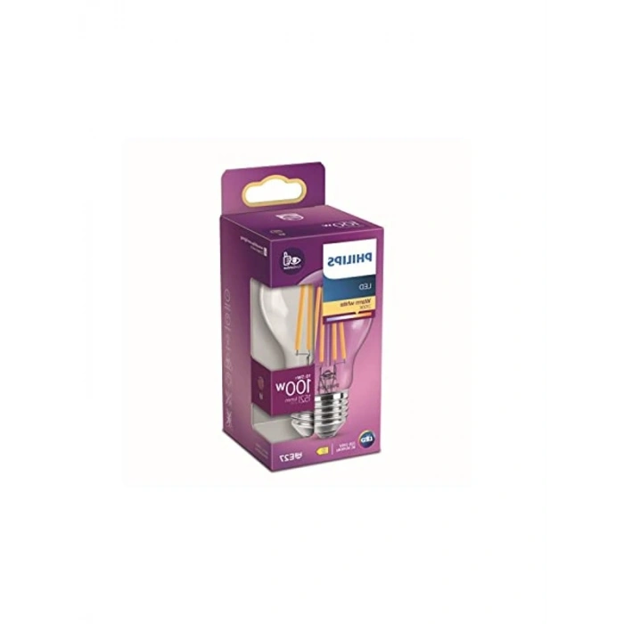 100W Filament Ampul, Sıcak Beyaz Işık ve E27 Duy ile Enerji Tasarruflu