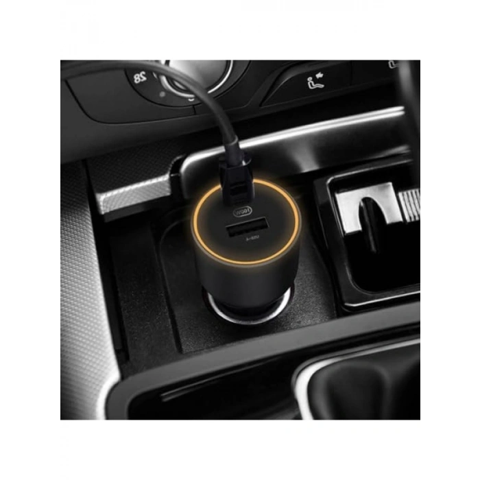 100W Hızlı Araç Şarj Cihazı USB-C Kablo Dahil