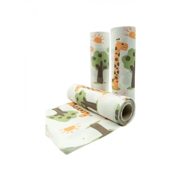 100x120 cm Zürafa Desenli Tek Kullanımlık Piknik Örtüsü