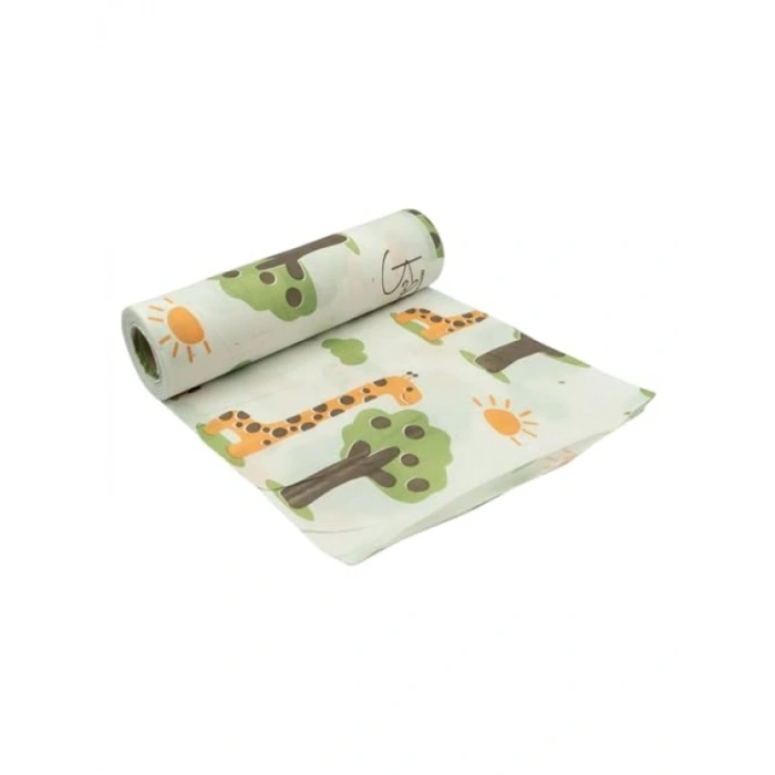 100x120 cm Zürafa Desenli Tek Kullanımlık Piknik Örtüsü