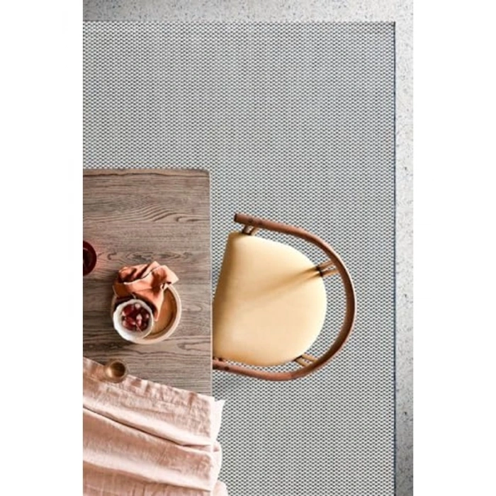 100x200 cm Ekru Lacivet İskandinav Jüt Halı, Yıkanabilir