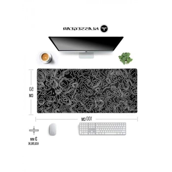 100x50 cm Boyutunda Dikişli Kenarlı Gaming Mouse Pad