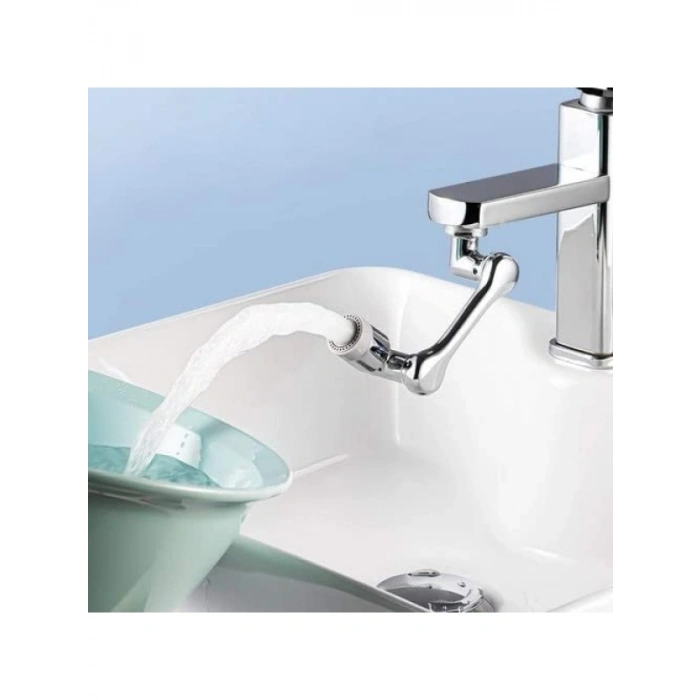 1080 Derece Dönebilen Krom Musluk Uzatma Aparatı