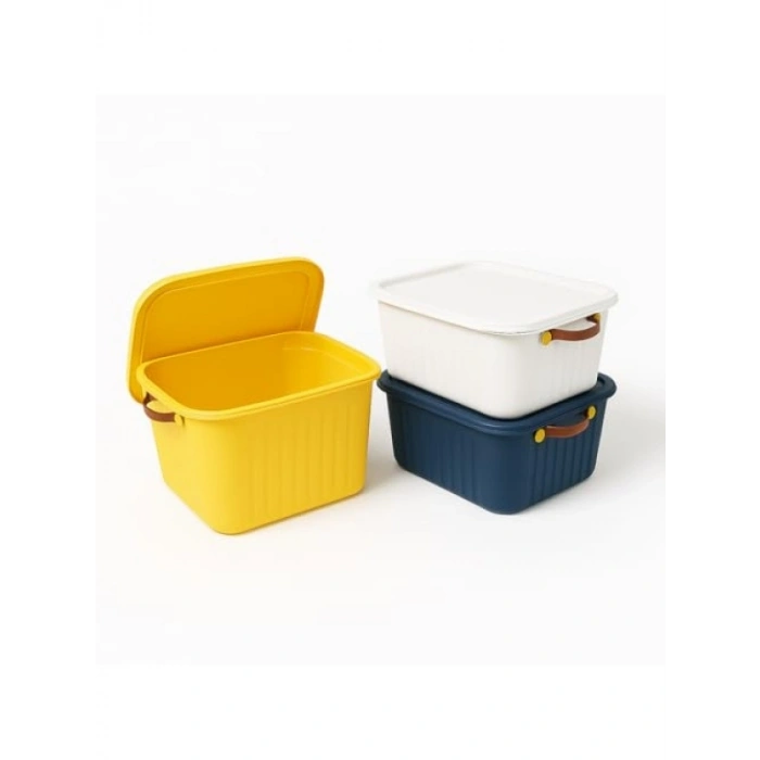 10L Kapaklı Plastik Organizer Kutu - Renkli