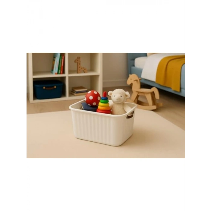 10L Kapaklı Plastik Organizer Kutu - Renkli