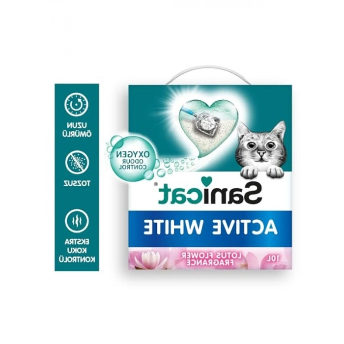 10L Topaklanan Kedi Kumu, Aktif Beyaz Lotus Çiçeği ile