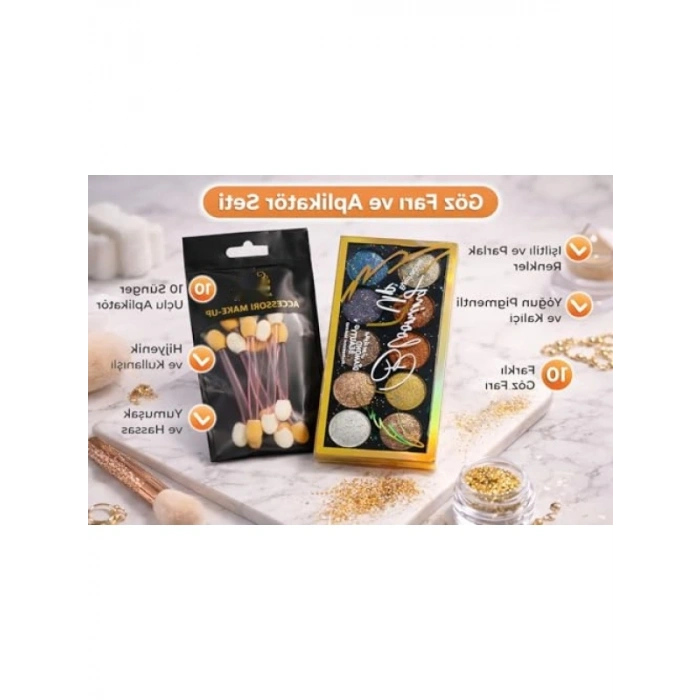 10’lu Göz Farı Paleti ve Aplikatör Seti