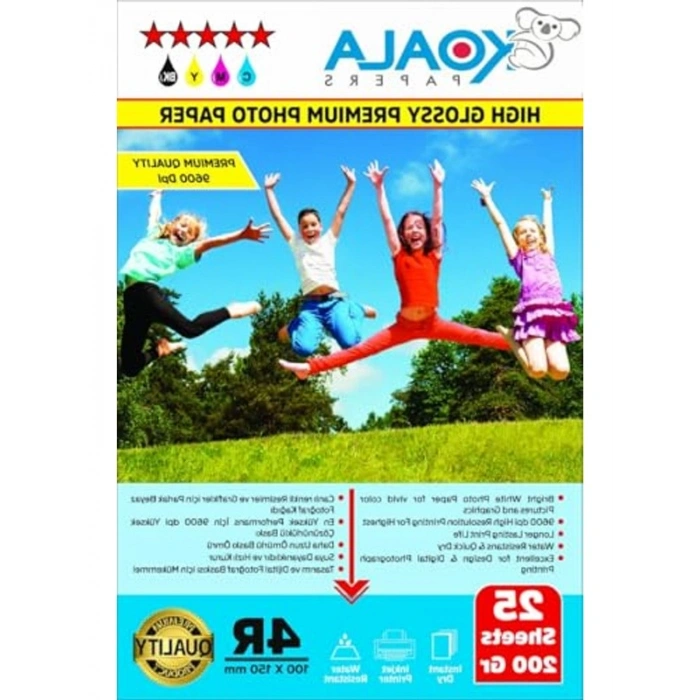10x15 cm Fotoğraf Kağıdı, 200 gr, 25 Adet, Premium